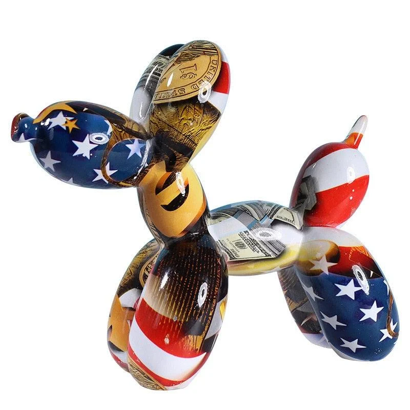 Grafitti Balloon Dog Statue -