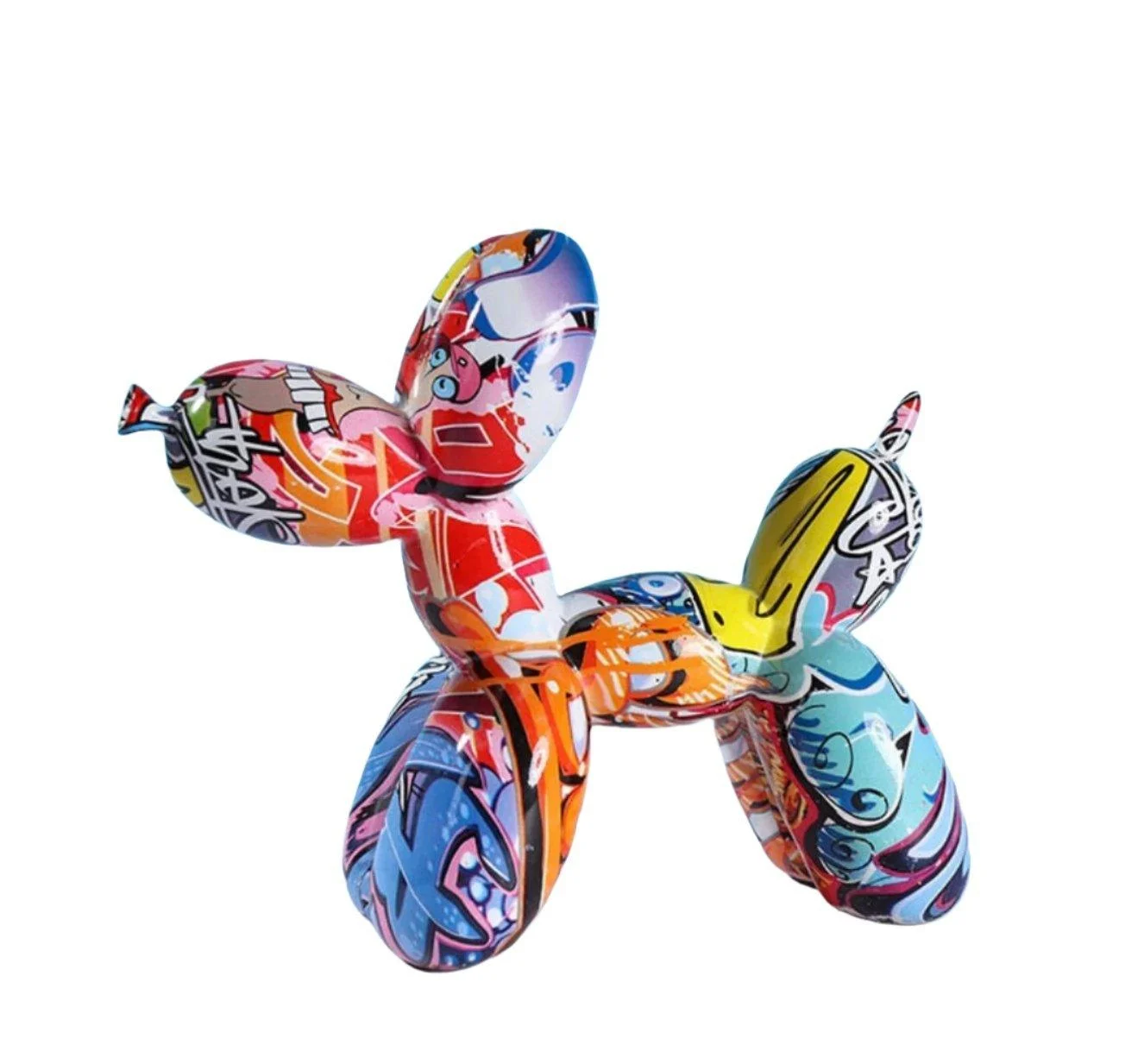 Grafitti Balloon Dog Statue -