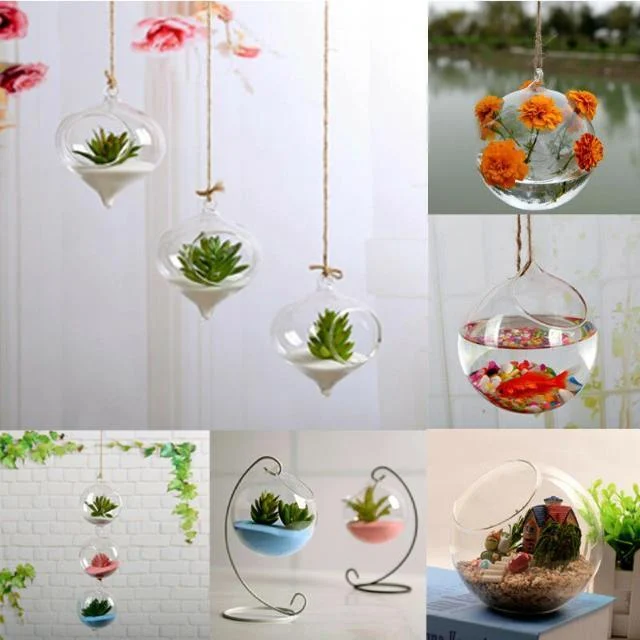 Grahaniya - Decorative Hanging Ball flower Vase - Homeko