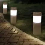 GranitGlanzSteinSaulenlampe EleganteAussenbeleuchtungfurGartenundTerrassexlumina