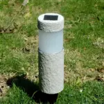 GranitGlanzSteinSaulenlampe EleganteAussenbeleuchtungfurGartenundTerrassexlumina4