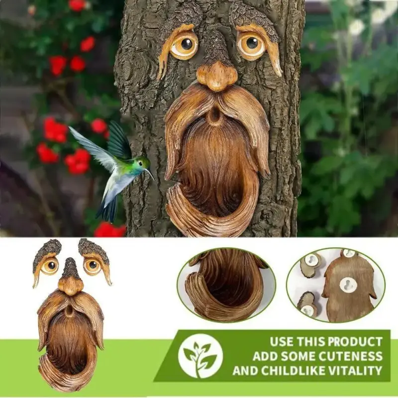 Grappige Oude Man Boom Gezicht Knuffelaar Tuin Kunst Outdoor Boom Amusant Oude Man Gezicht Sculptuur Grillige 8c5d5fe8 f680 473b 91bf e9841ec83986