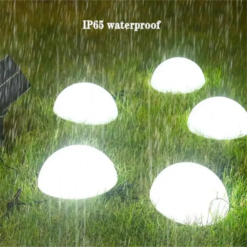 Grass Lamp SolarSphere Half Sphere Design Outdoor Waterproof 5 pieces tag1