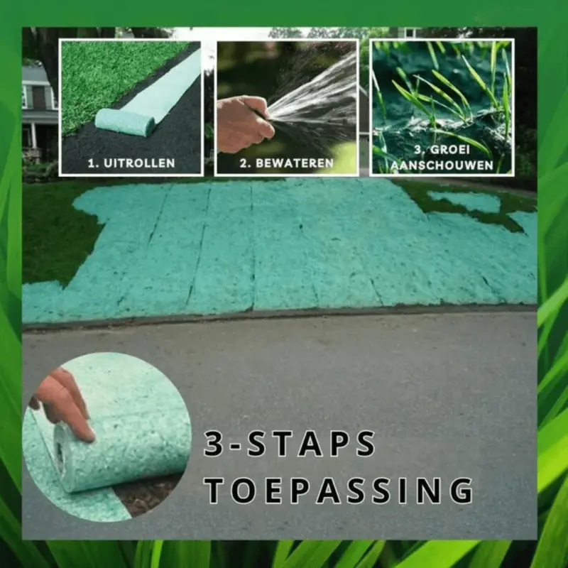 Grass Seed Mat RapidGreen Fast Growing Easy Lawn Maintenance tag1