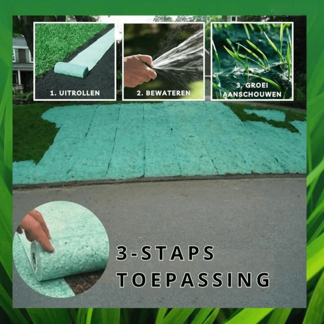 Grass Seed Mat - RapidGreen - Fast Growing - Easy Lawn Maintenance -  - #tag1#