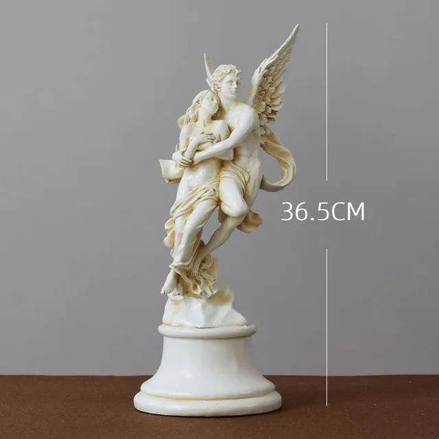 Greek God Love Angle Resin Sculptures and Statues Wedding Gift Home Decor -