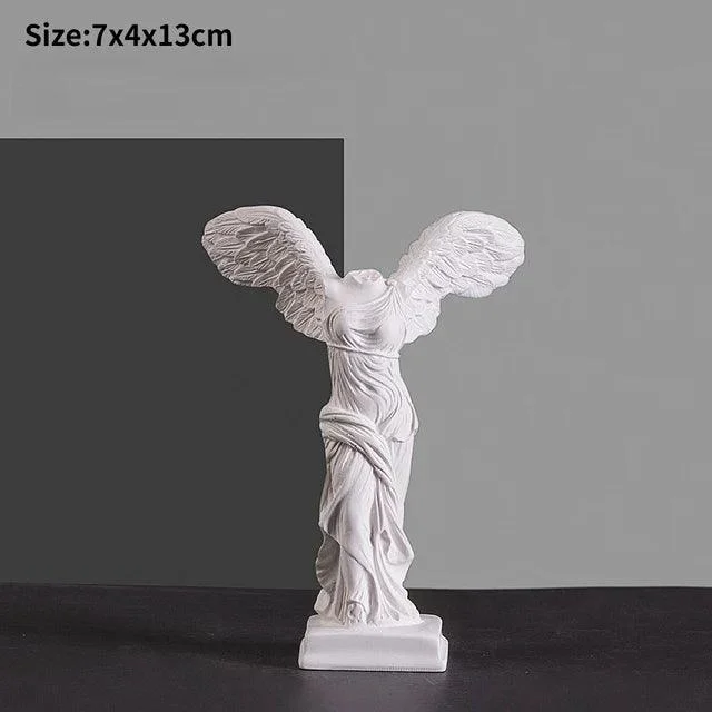 Greek Goddess of Victory Resin Angel Sculptures and Statues Figurine Decoration - 