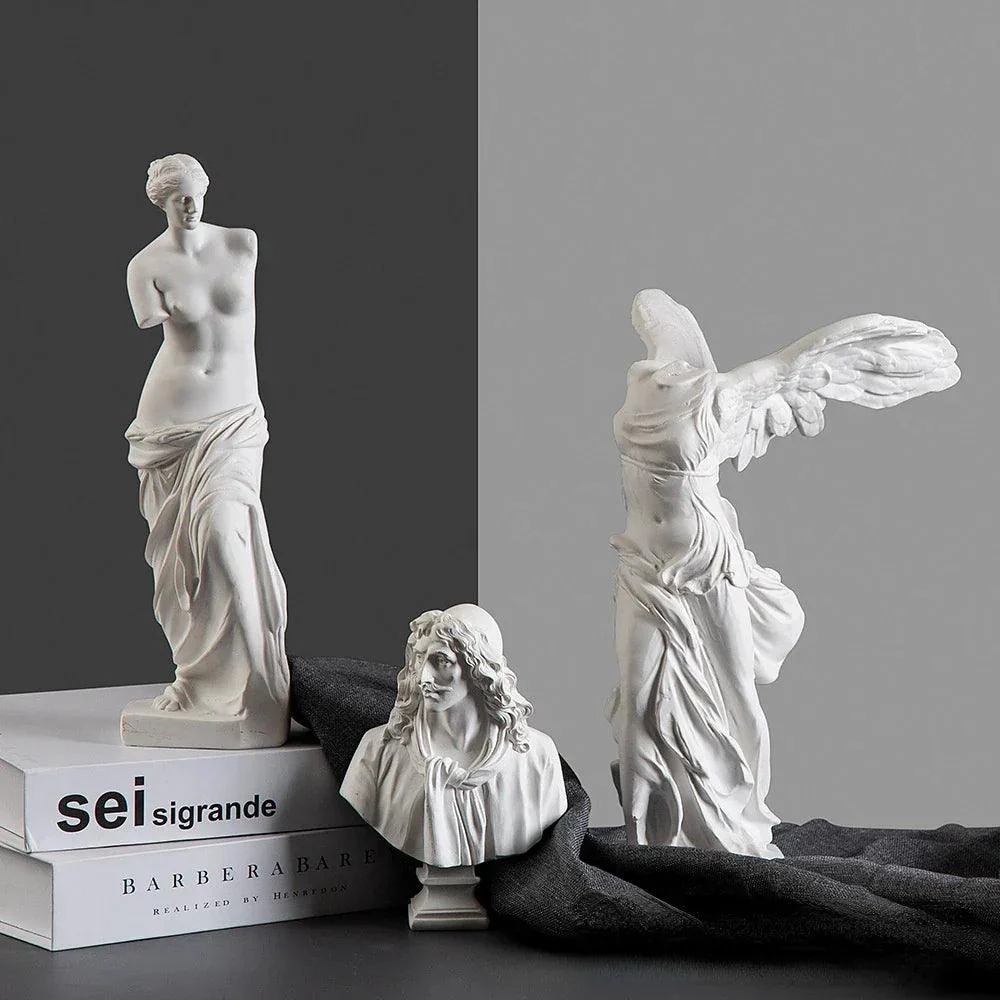 Greek Goddess of Victory Resin Angel Sculptures and Statues Figurine Decoration -