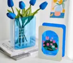 Green-Blue_Flower_Acrylic_Book_Vase_-_-4198248 Green Blue Flower Acrylic Book Vase