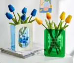 Green-Blue_Flower_Acrylic_Book_Vase_-_-4198254 Green Blue Flower Acrylic Book Vase