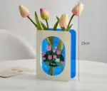 Green-Blue_Flower_Acrylic_Book_Vase_-_-4198262 Green Blue Flower Acrylic Book Vase