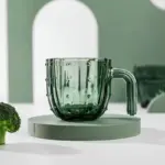 Green Cactus Transparent Stackable Coffee Mug tag1