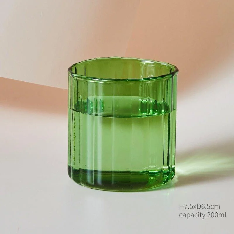 Green Glass Teacup & Saucer Sets -  - #tag1#