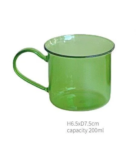 Green Glass Teacup & Saucer Sets -  - #tag1#