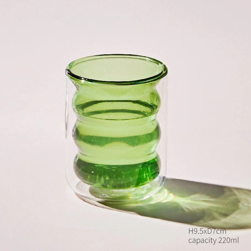 Green Glass Teacup & Saucer Sets -  - #tag1#