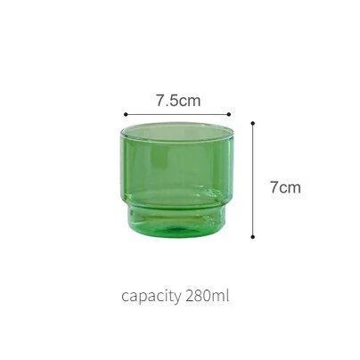 Green Glass Teacup & Saucer Sets -  - #tag1#