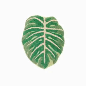 Green Leaf Bathroom Mat