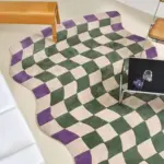 Green_Purple_Modern_Living_Room_Rug_Checkered_board_Carpet_Thickening_Bedroom_-_-4198183 Green Purple Modern Living Room Rug Checkered board Carpet Thickening Bedroom