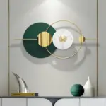 Green Simple Silent Wall Clock tag1