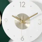 Green Simple Silent Wall Clock tag1