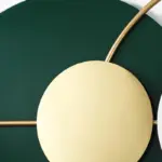 Green Simple Silent Wall Clock tag1