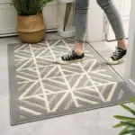 Grey_Cross_Line_Rug_Modern_Non-Slip_Absorbent_Carpet_Washable_-_-4198351 Grey Cross Line Rug Modern Non Slip Absorbent Carpet Washable