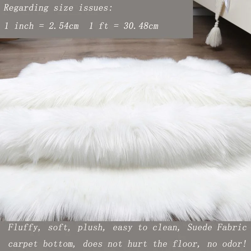 Grey Pink Oval Rug Soft Fluffy Carpet Bedside Living Room Bedroom Floor -