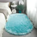 Grey_Pink_Oval_Rug_Soft_Fluffy_Carpet_Bedside_Living_Room_Bedroom_Floor_-_-4198386 Grey Pink Oval Rug Soft Fluffy Carpet Bedside Living Room Bedroom Floor