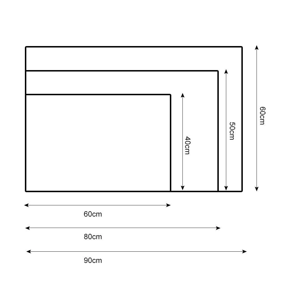 Grey White Modern Tiles Carpet Living Room Bedroom Rug Doormat -