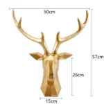 Grote Maat 3D Herten Hoofd Standbeeld Sculptuur Kamer Home Wanddecoratie Accessoires Dier Beeldje wedding Party Decoratieve.jpeg 640x640 683471d1 9f6a 4933 93b8 299817e5ce1c