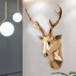 Grote Maat 3D Herten Hoofd Standbeeld Sculptuur Kamer Home Wanddecoratie Accessoires Dier Beeldje wedding Party Decoratieve 3b579a04 89bd 4c6d bf68 d05a96564ec5