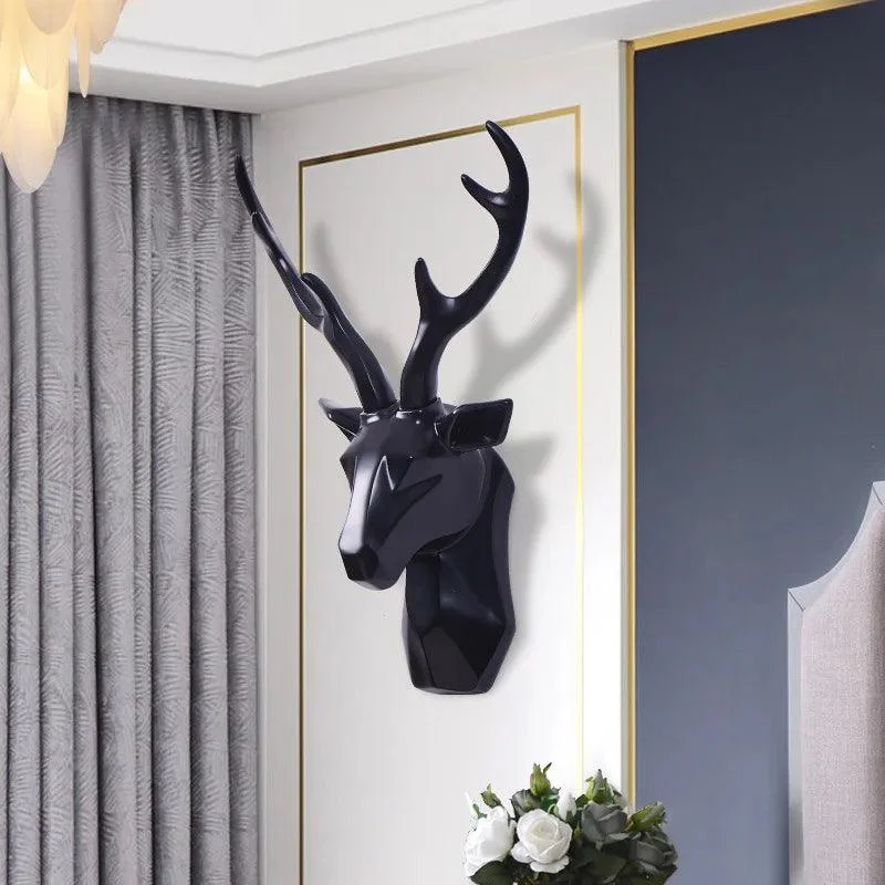 Grote Maat 3d Herten Hoofd Standbeeld Sculptuur Kamer Home Wanddecoratie Accessoires Dier Beeldje Wedding Party Decoratieve 700c839e Eb65 49b4 9778 8cca708e1674