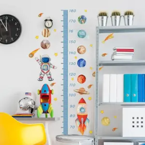 Growth chart wall sticker | Astronaut wall sticker for the nursery