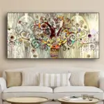 Gustav Klimt s Tree of Life Modern Wall Art for Living Room