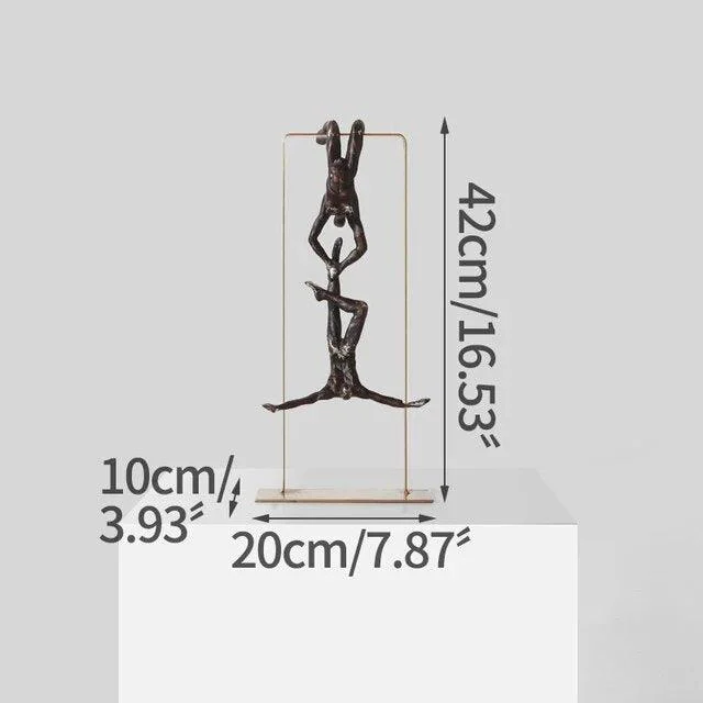 Gymnast Decoration Furnishings Gift Handicraft Modern Figurines Sculptures and Statues -