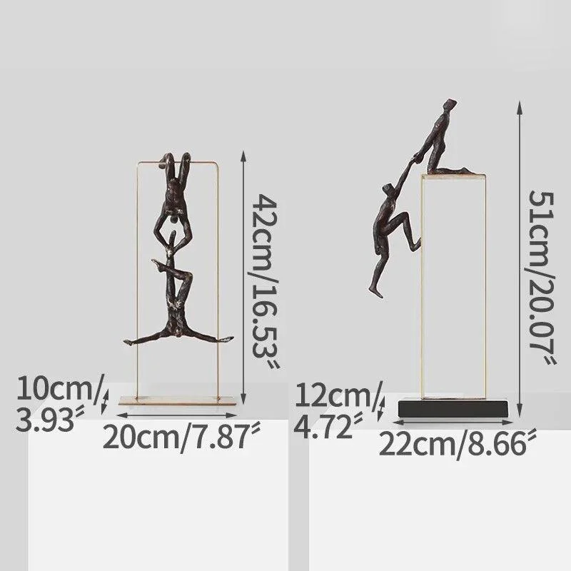 Gymnast Decoration Furnishings Gift Handicraft Modern Figurines Sculptures and Statues -