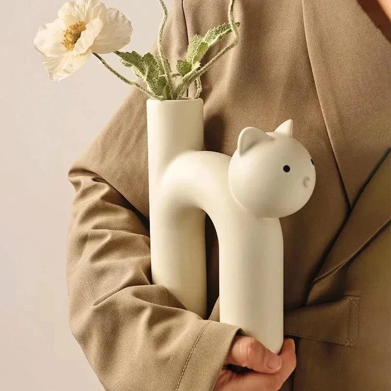 H-Shaped Cat Vase Decoration -  - #tag1#