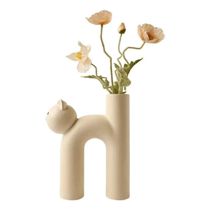 H-Shaped Cat Vase Decoration -  - #tag1#