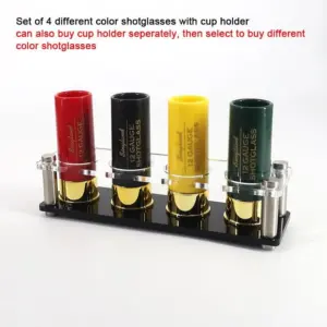 Unique Shot Glass Set in the Shape of 12-Gauge Shotgun Shells