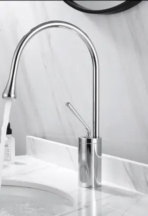 Tropfen Style Basin Faucet Bathroom Swivel Waterfall Faucet