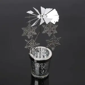 Rotary Spinning Tealight Holder: Whimsical Home Décor