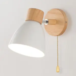 Yadiel Wooden Wall Lamp – Scandinavian Hanging Design
