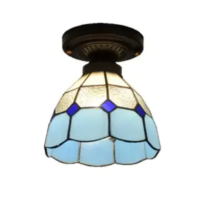 Tiffany Stained Glass Bali Ceiling Lamp Chandelier
