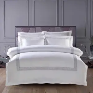 Homeko Hotel Rainbow Stitch Egyptian Cotton Bedding Set