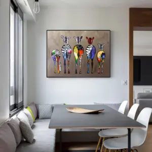 ZEBRA DANCE CANVAS PRINT