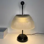 H Table Lamp with Glass Bowl Shade Italian Decorative Lamp tag1