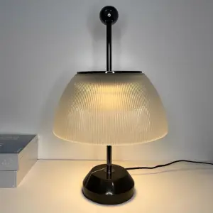 H Table Lamp with Glass Bowl Shade Italian Decorative Lamp
