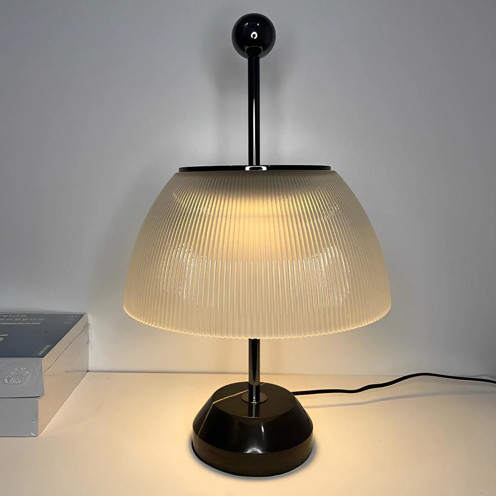 H Table Lamp with Glass Bowl Shade Italian Decorative Lamp -  - #tag1#
