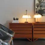 H Table Lamp with Glass Bowl Shade Italian Decorative Lamp tag1