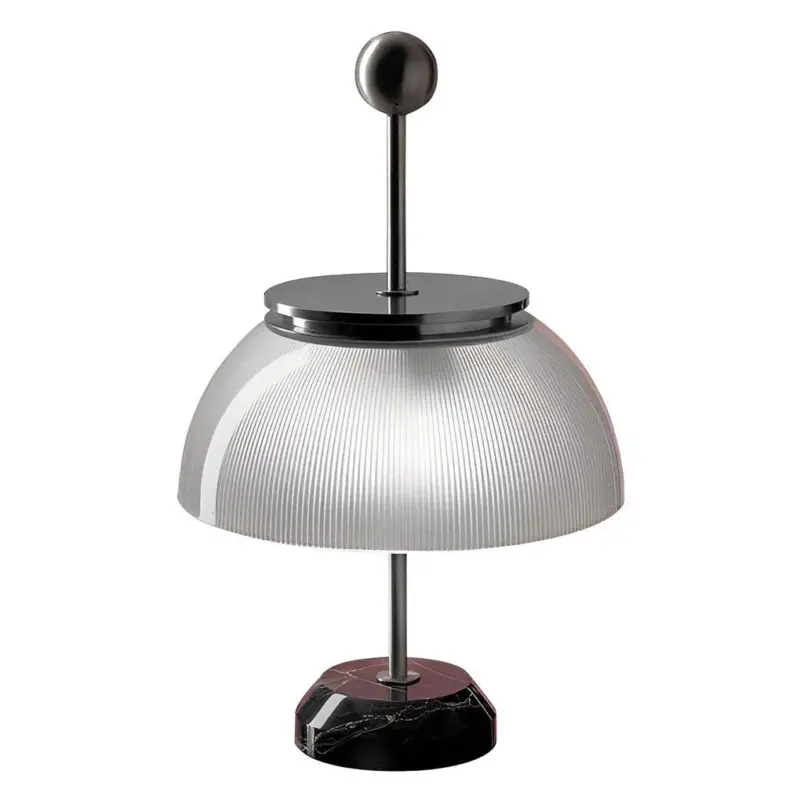 H Table Lamp with Glass Bowl Shade Italian Decorative Lamp tag1